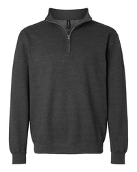 Unisex Heavy Blend™ Quarter-Zip Sweatshirt - Fan Charcoal Heather