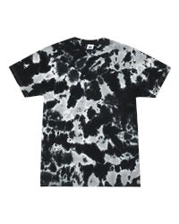 Unisex Multi-Color Tie-Dyed T-Shirt - 1000 - MULTI BLACK