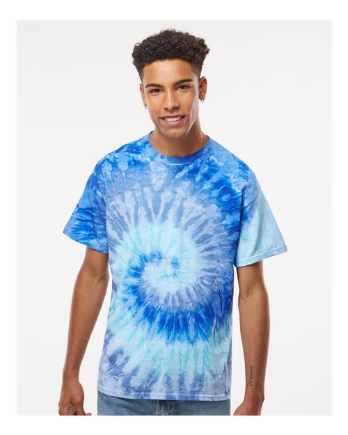 Unisex Multi-Color Tie-Dyed T-Shirt - 1000 - BLUE JERRY