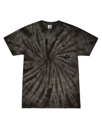 Unisex Multi-Color Tie-Dyed T-Shirt - 1000 - SPIDER BLACK