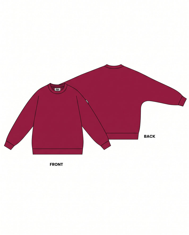 THE DROP CUT FLEECE CREWNECK DOLMAN SWEATSHIRT