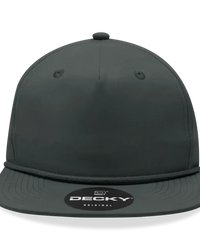 Decky - Classic Rope Cap, 5 Panel Flat Bill Hat, Snapback