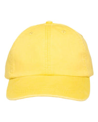 ADAMS OPTIMUM PIGMENT-DYED CAP - Lemon