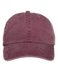 ADAMS OPTIMUM PIGMENT-DYED CAP - Burgundy