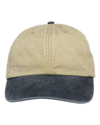 ADAMS OPTIMUM PIGMENT-DYED CAP - Khaki Navy
