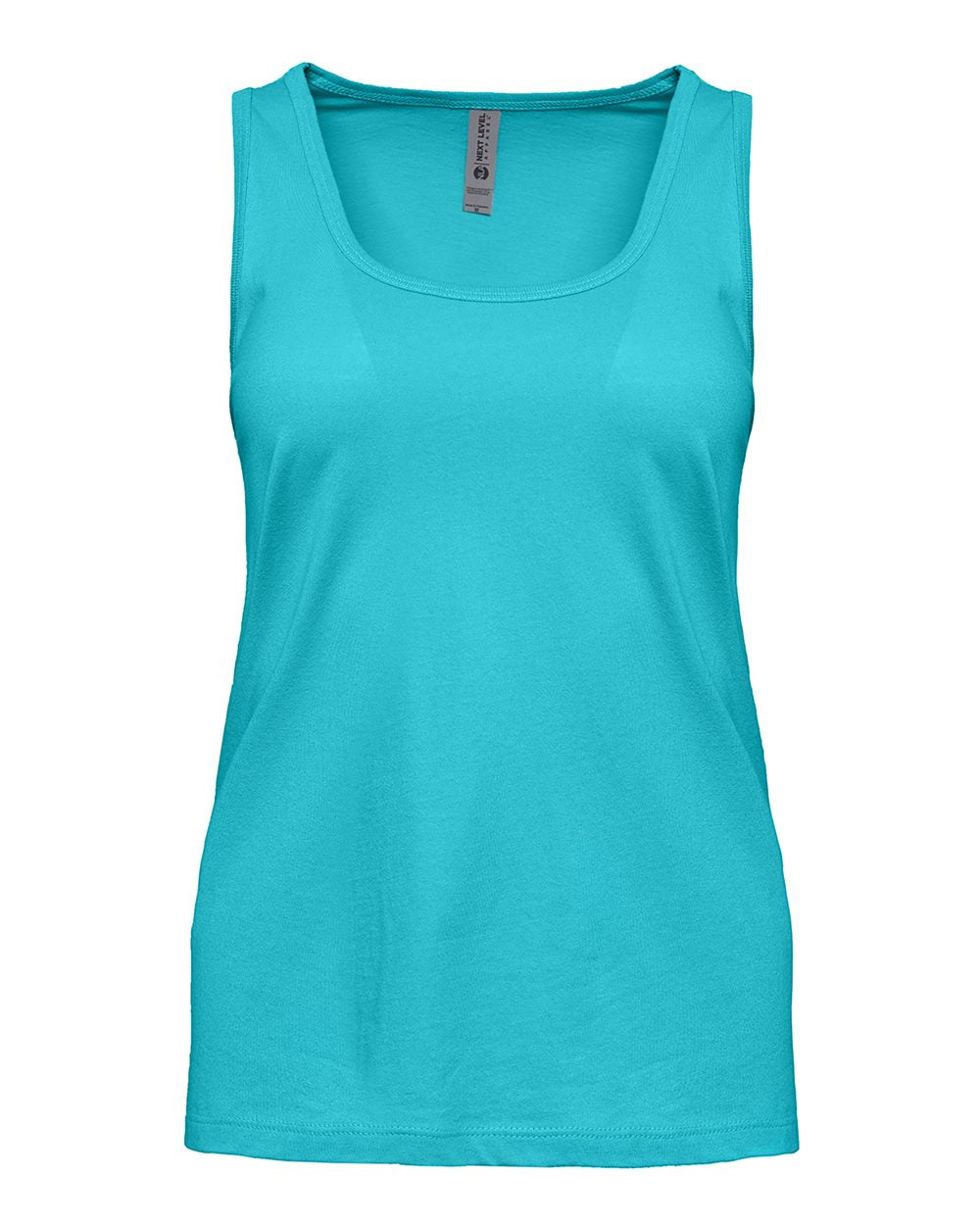 NEXT LEVEL WOMEN'S COTTON TANK - Tahiti Blue
