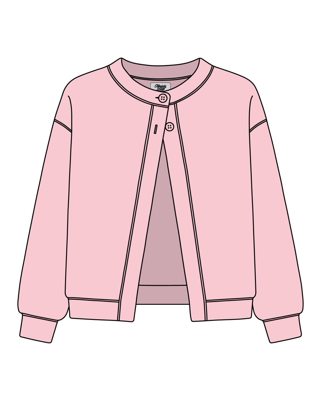 WOMEN'S FLEECE TERRY OPEN FRONT CARDIGAN