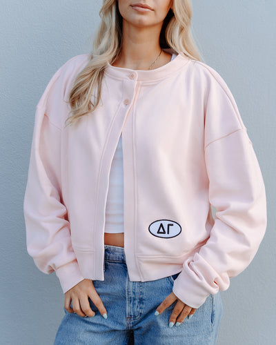 WOMEN'S FLEECE TERRY OPEN FRONT CARDIGAN