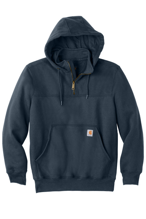 Carhartt® Rain Defender® Paxton Heavyweight Hooded Zip Mock Sweatshirt - New Navy