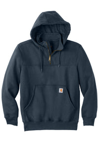 Carhartt® Rain Defender® Paxton Heavyweight Hooded Zip Mock Sweatshirt - New Navy