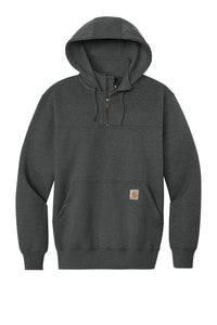 Carhartt® Rain Defender® Paxton Heavyweight Hooded Zip Mock Sweatshirt - Carbon Heather