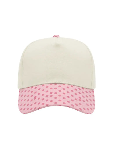 Canvas Hat - Specialty Bill Prints Polka Dots