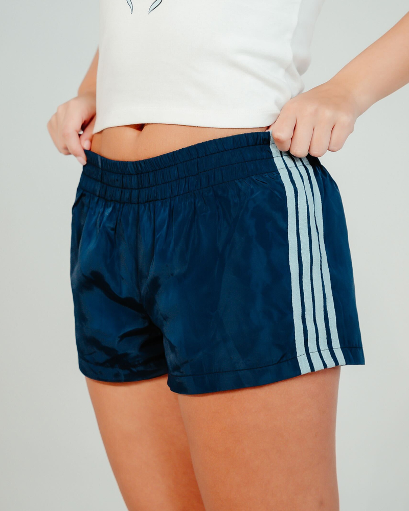NYLON LOW-RISE TRACK SHORT