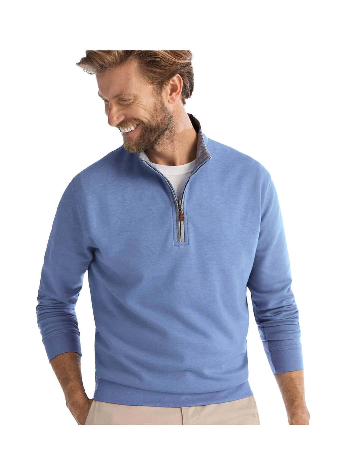Johnnie-O Men's Sully Quarter-Zip - Laguna Blue