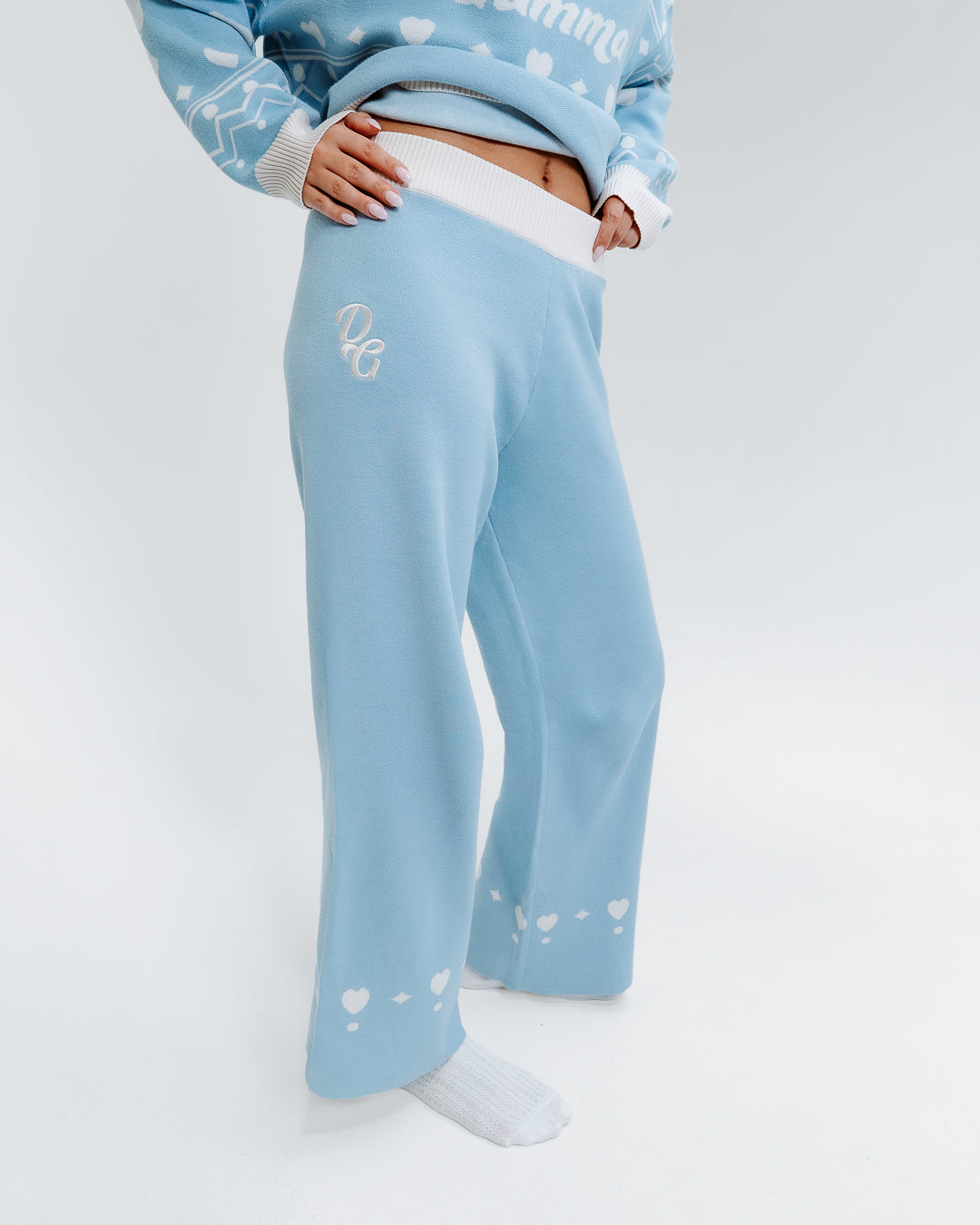 GLACÉ CHUNKY KNIT PANTS