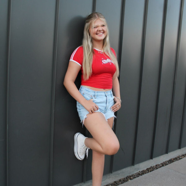 Ringer Tee with Shoulder Stripes