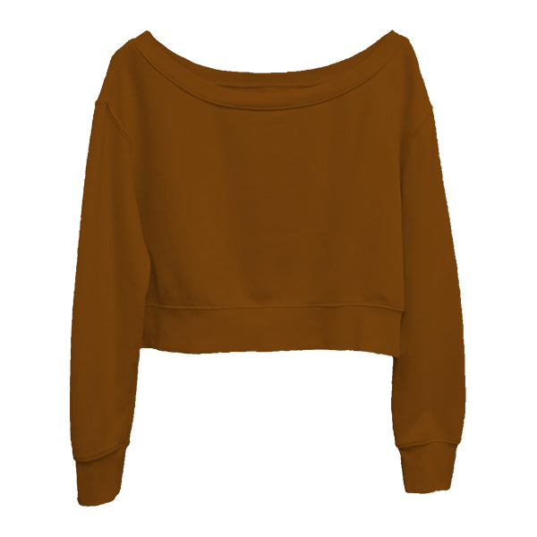 Daydream Off Shoulder Sweatshirt Cropped – The Collegiate Lineup