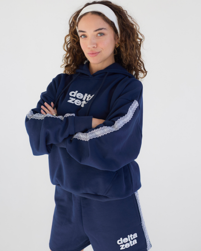 Lace Letter Hoodie
