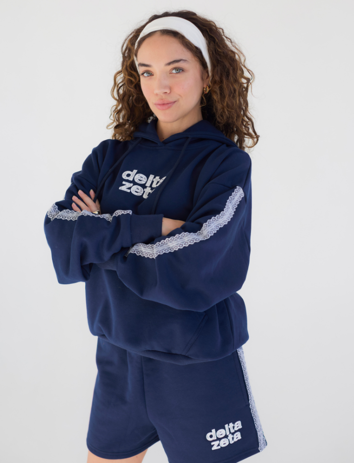Lace Letter Hoodie