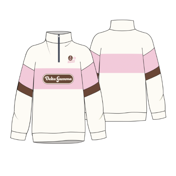 Quarter Zip Panel Fleece Pullover