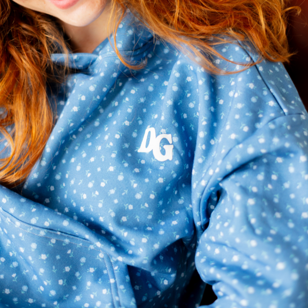 Blue Daisy Hoodie