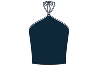 WOMEN'S Y-NECK HALTER TIE CAMI