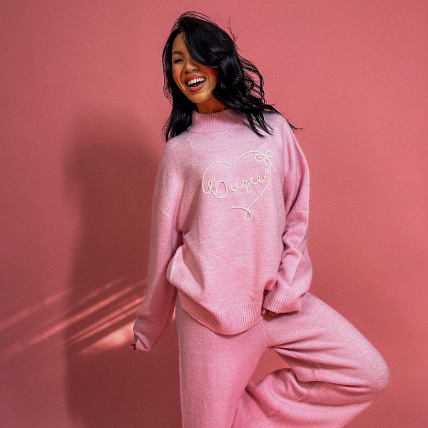 Be Mine Oversized Knit Crewneck Sweater