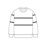 Unisex Retro Paneled Fleece Crewneck Sweatshirt