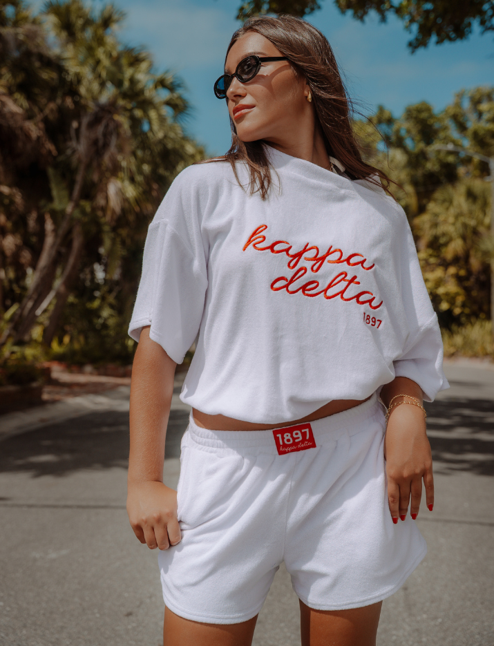 Boardwalk Terrycloth Mockneck