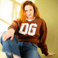 Cocoa Varsity V-Neck