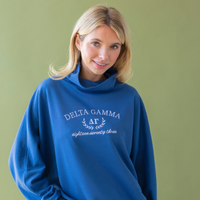 Women’s Rollover Neck Oversized Dolman Sweatshirt
