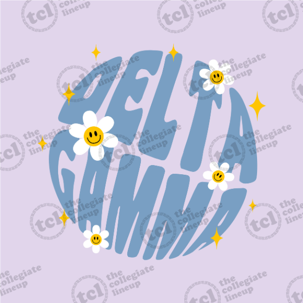 Delta Gamma Retro Typography – 1744