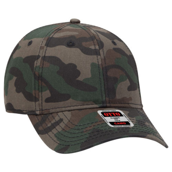 Camouflage 6 Panel Low Profile Baseball Cap