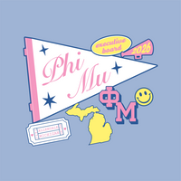 Phi Mu Collegiate Pennants – 3406
