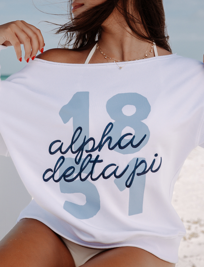 Shoreline Off-Shoulder Sweatshirt