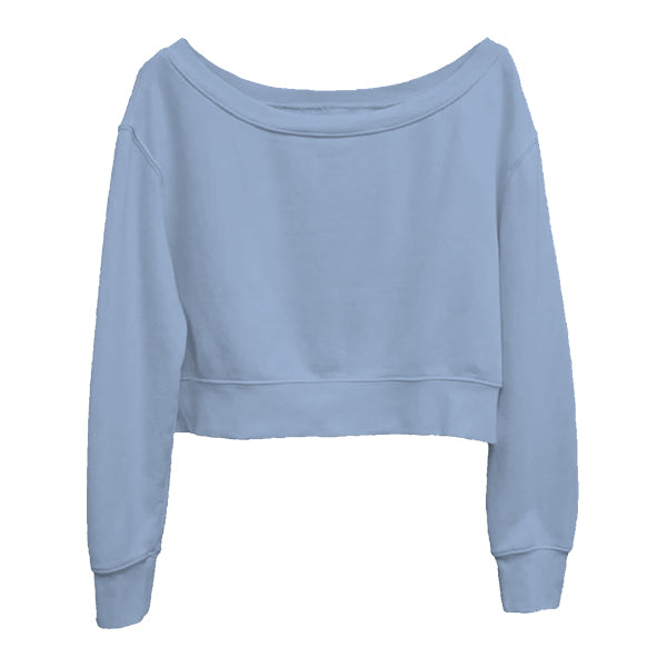 Daydream Off Shoulder Sweatshirt Cropped – The Collegiate Lineup