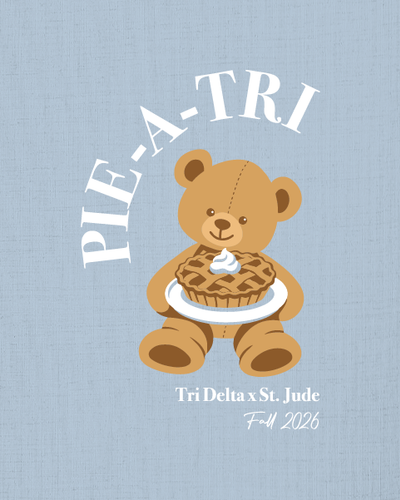 Delta Delta Delta Pie-A-Tri St. Jude Philanthropy Design – Fall 2026