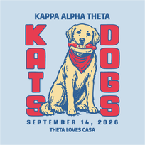 Kappa Alpha Theta KATS Dogs CASA 2026 T-Shirt