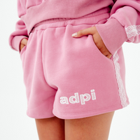 Drop Cut Sweatshorts with Binding Lace