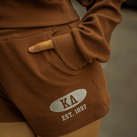 WAFFLE KNIT SWEATSHORT