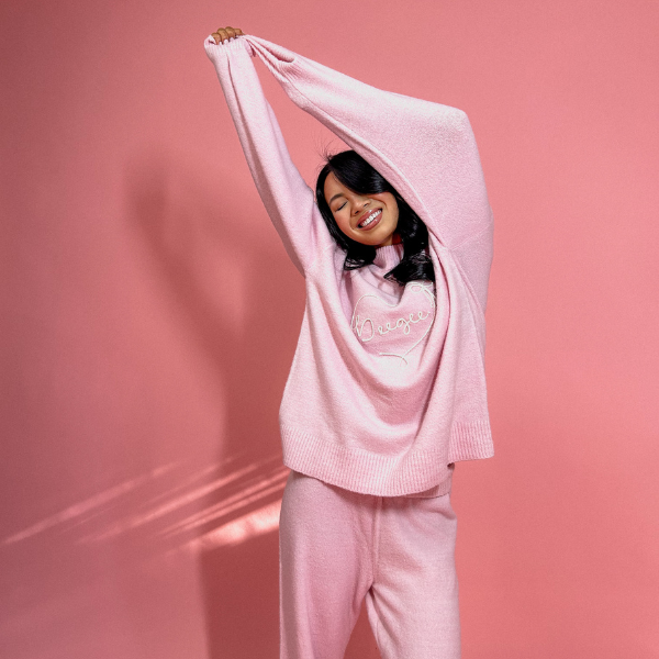 Be Mine Oversized Knit Crewneck Sweater