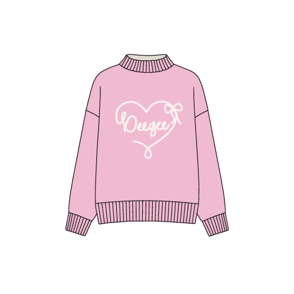 Be Mine Oversized Knit Crewneck Sweater