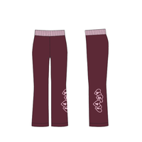 Sweetheart Mid-Rise Wide Leg Sweater Knit Pant