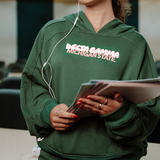 Boxy Seamed Hoodie Sweatshirt