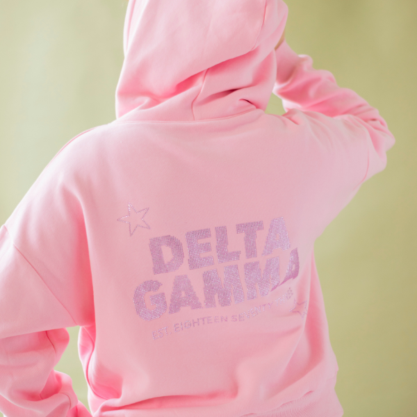 Pink Rhinestone Hoodie