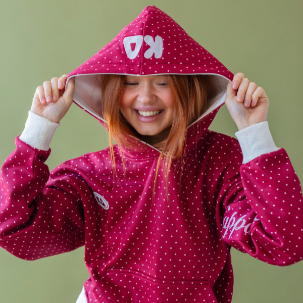 Polka Dot Women’s Heavyweight Fleece Boxy Sweatshirt