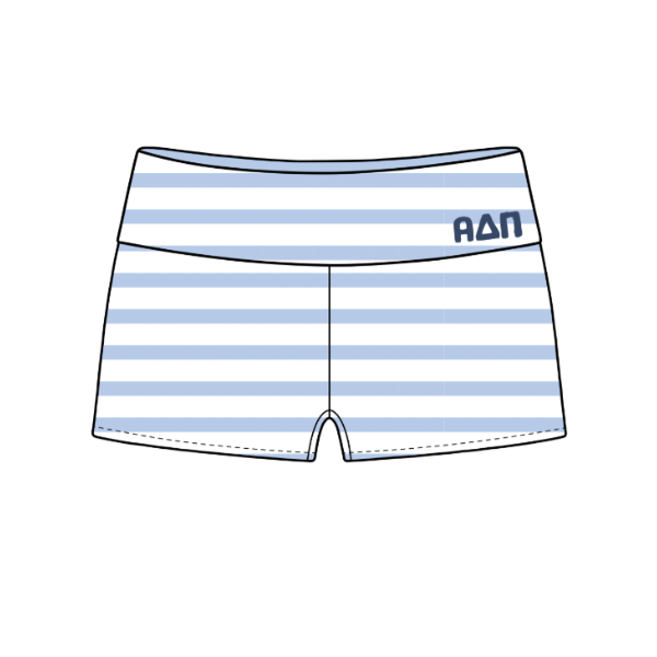 Sailor Fold Over Short – Ocean Breeze