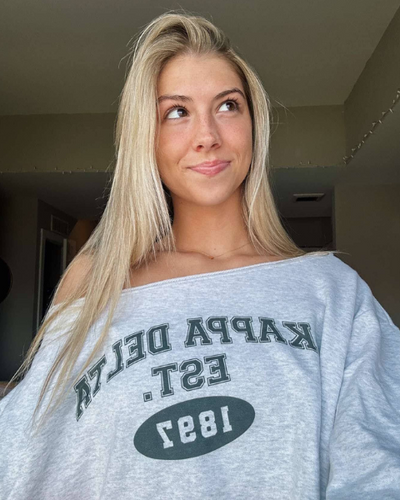 Daydream Off Shoulder Sweatshirt Cropped