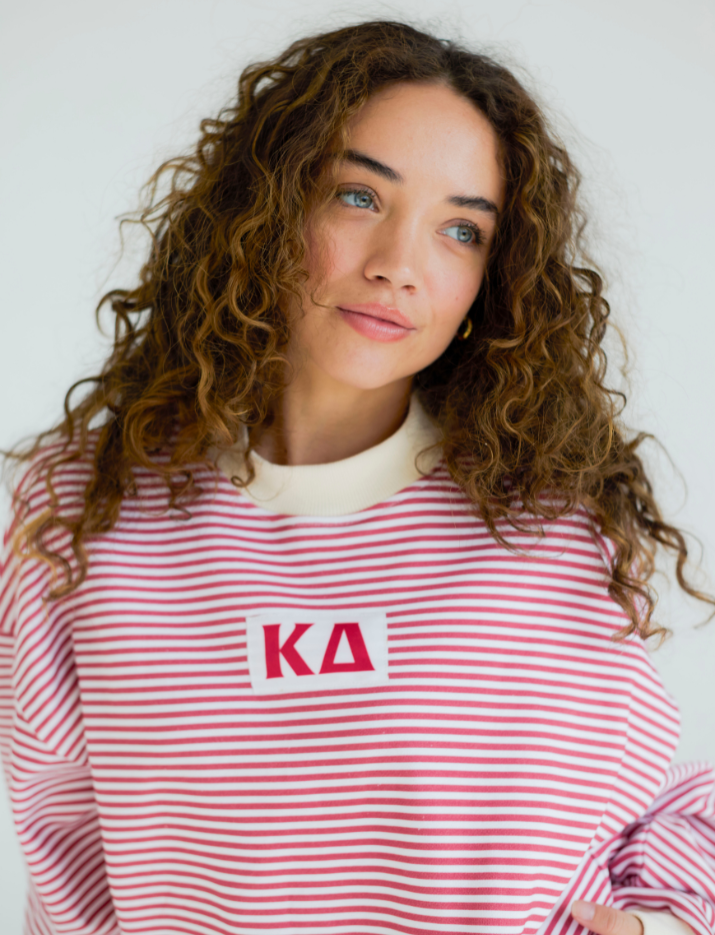 Pin Stripe Mockneck