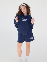 LACE LETTER SWEATSHORT